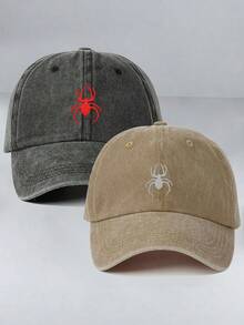 1pc New Women's Embroidered Palm Tree Washed Baseball Cap, Adjustable Outdoor Leisure Cap Suitable For Outdoor Travel And Sun Protection - Baseball Cap - View 14