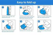 Carpa de playa con bolsa de almacenamiento, toldo portátil para sombra adecuado para playa, camping, pesca, picnic, actividades familiares al aire libre, fácil de montar, resistente al agua y a los rayos UV