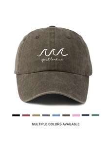 复古水洗“领导者激励我们”棒球帽 - 可调节、轻便、涤纶，适合户外活动和礼物，户外运动帽 | 复古风格帽子 | 轻便头饰