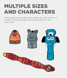 Outward Hound Seamz Gator Plush Dog Toy, Large - 大猩猩 - 查看 5