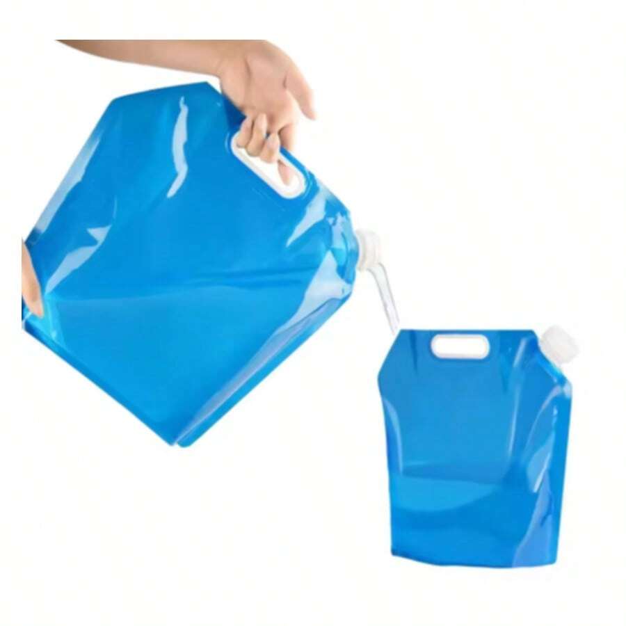 Recipiente de água dobrável de 5L/10L, bolsa para armazenamento de água para acampamento ao ar livre, caminhada, emergência e sobrevivência