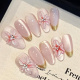Flower Fake Nails-7