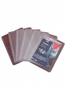 5/10/20张透明游戏卡PVC保护套星卡套收纳套古卡防水硬塑料卡套 - 白色 - 查看 11