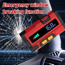 4000mAh High-Power Portable Car Jump Starter - Fast Charging, 12V/5000A 10L GAS Sel Auto Battery Booster, Emergency Ignition, Multi-Device Compatible With Cars, Motorcycles, Trucks, SUVs With Emergency Hammer & LED Flashlight - Multicolor - View 6