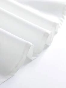 Women White Shirt, Small And Stylish Design, Slim Fit, Small Stand Collar, Professional Dress Shirt For Spring And Autumn, Long-Sleeved Chiffon Top - trắng - Xem 8