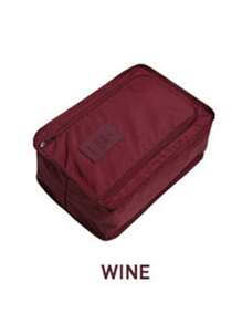 小型旅行鞋袋可折叠防水鞋袋收纳袋-双层鞋袋旅行收纳袋鞋子收纳袋出差旅行用品