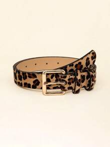 1 Stück Leoparden-Muster Lässig Mode Retro Hip-Hop Stil Herren Gürtel, geeignet für Sommer Lässig Jeans, Anzüge und Jacken