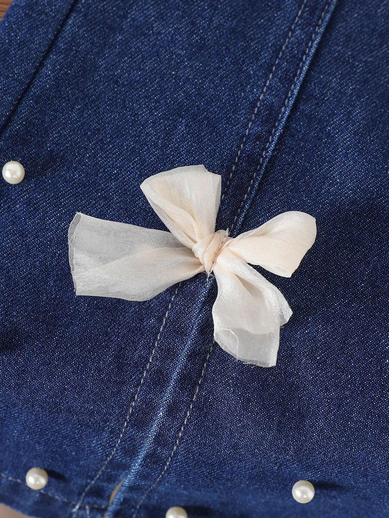 سروال جينز للفتيات الشابات ذو انتفاخ طفيف،أزياء دي...