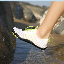 Women's Beach Shoes Mens Seaside Footwears Couple Upstream Hiking Light Barefoot Shoes For Foot Pain Angle Big Size - 白色 - 查看 4