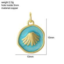 1 pezzo Ciondolo smaltato a mezzaluna, medaglia a forma di cuore, pentagramma a forma di fulmine, ali, cuore, croce, accessori per gioielli fai-da-te, orecchini, collana, braccialetto