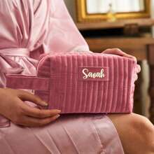 Personalized Cosmetic Bags, Personalized Bridesmaid Gifts, Wedding Gifts, Travel Toiletries Bags, Birthday Gifts, Mother's Day Gifts, Graduation Gifts - Multicolor - View 4