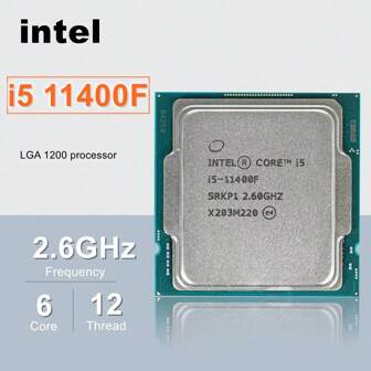 intel Core I5 11400F 2,6 GHz sexkärnig tolvtrådig processor L3=12 MB 65 W LGA 1200