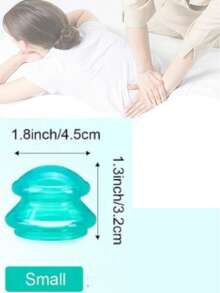 12/10/6/4/1件真空硅胶拔罐套装，脱脂硅胶吸杯按摩美容拔罐配件，面部吸杯，瘦身拔罐配件（用于按摩和放松，改善腰线，身体按摩拔罐，健康人士，促进血液循环，放松技巧，缓解压力，理想的身体按摩器） - 綠色 - 查看 13