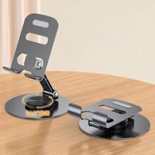 1 suport ergonomic pliabil, suport universal pliabil multifuncțional rotativ din aliaj de aluminiu pentru telefoane mobile și tablete, suport cu clip reglabil, confortabil și stabil, perfect pentru Android și cititoare electronice