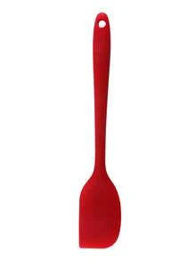 1pc/2pcs Silicone Scraper Spatula, Heat Resistant Baking Cream Scraper, One-Piece Butter Scraper - Pink - View 24