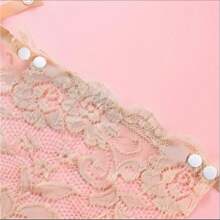3 Pcs Elegant Floral Anti-Glare Bra Pads - Stylish Comfortable Lingerie Enhancers, Lace Knit Filling For Women