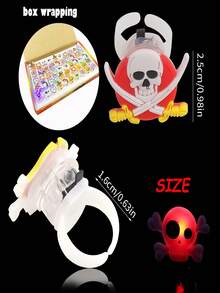 50 件 LED 发光万圣节戒指 - 南瓜骨架、蜘蛛网、蝙蝠设计、彩色发光派对礼物、适用于万圣节和圣诞节装饰、恐怖家居道具、节日戒指设计、趣味手工艺品、节日装饰、暗光、完美的礼物赠送万圣节装饰灯家居装饰派对装饰万圣节装饰房间装饰万圣节花园装饰礼物仙女