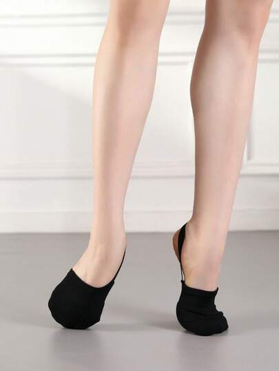 芭蕾舞半趾袜，适合芭蕾舞演员和艺术体操比赛。专为体操、舞蹈设计，采用舒适弹性面料，也适用于艺术体操软鞋。