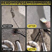 150g/300g水泥砂浆，混凝土填充粉，防水，防裂，耐热，适用于家庭装饰，瓷砖粘合剂，管道和屋顶维修以及地板维护 - 彩色 - 查看 9