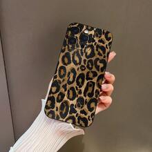 Cheetah,Leopard Print 1pc Matte Soft TPU Phone Case With UV Printed Cute Black & Yellow Leopard Skin Pattern, Compatible With IPhone 11, 12, 13, 14 Pro Max, 15 Plus, 16 Pro And Galaxy S25 Ultra, S24 Plus, S23 FE, S22, A55, A54, A53, A06, A05S, A15, A14, A35 Phones - Multicolor - View 3