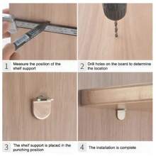 10PCS/50PCS Metal Shelf Support Pegs - Easy Install Cabinet Shelf Brackets For Kitchen, Wardrobe, Closet, Bookshelf - Versatile Shelving Hardware Anchors