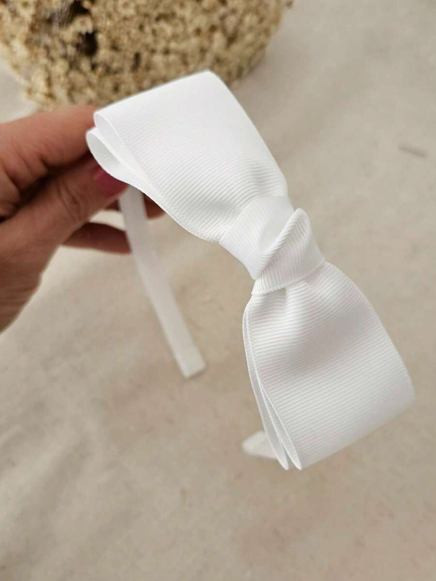 Arco Tiara laço clássico gravata de menina Forrada , babado de fita arquinho cores