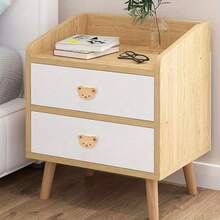 1pc Bear Shaped Wooden Knob, Single Hole Beechwood Handle, Wooden Cabinet/Drawer Knob With Screw - Multicolor - View 9