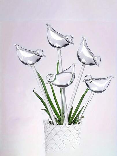 Bird Shape Self-Watering Stakes, Plastic Water Drip Irrigation Tool For Indoor And Outdoor Garden, Potted Plants And Pots