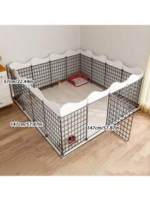 Freestanding Pet Fence, Indoor Home Use, For Small Dogs, Cats, Rabbits And Other Small Animals