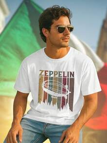 Zeppelin Airship Maglietta Uomo Moda Casual Stile Unico Regalo Novità Stampa Creativa Estiva  Comfort Qualità Sconto Offerta Esclusiva Shopping Online