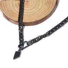 1 件装游戏爱与深空拉斐尔角色扮演项链男女通用金属叶吊坠朋克运动链饰品配饰礼物 - 彩色 - 查看 3