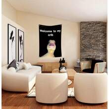 Welcome To My Crib Flag Funny Flags For Room Man Cave Wall Flag With Brass Grommets For College Dorm Room Decor,Outdoor,Parties(3ft*2ft) - Multicolor - View 7