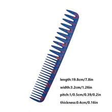 6 件套理发梳，沙龙专业理发梳，带凹槽的理发顺发梳，返校、旅行度假必备品，女士发饰 - 彩色 - 查看 7