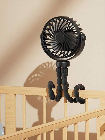 1pc Rechargeable Octopus Shaped Handheld Fan, Suitable For Home, Commute, Outdoor, Cycling, Adults & Kids, Portable Multi-Function With Tripod, Battery Capacity: 500mAh (Tripod Is Fragile, Please Do Not Twist Excessively)
