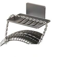 1PC Bathroom Wall Mount Metal Soap Dish Self Adhesive Shower Storage Soap Tray Mesh Rack Drain Soap Shelf High-Quality Accessory - Grey - View 5