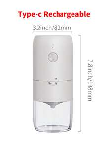 CLITON 1pc, Electric Coffee Grinder, Automatic Coffee Bean Grinder, Portable Home Small Bean Chopper,Portable Electric Ceramic Conical Burr Coffee Grinder - Adjustable Grind Settings For Perfect Whole Bean Grind, Enhance Coffee Taste And Flavor,Christmas GiftKitchen Gift