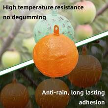 WEINSYT 3PCS Bug Ball Sticky Fly Traps Fruit Fly Traps For Indoors And Outdoors Reusable Plastic Fly Trap Indoor For Mosquitoes Wasps And Gnats Garden Home Farm Use