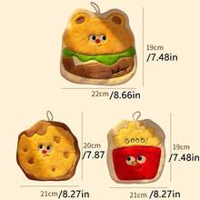 1件装卡通儿童挂式擦手巾，吸水浴室干手巾
