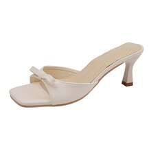 Women Heeled Sandals - Light Yellow - View 7