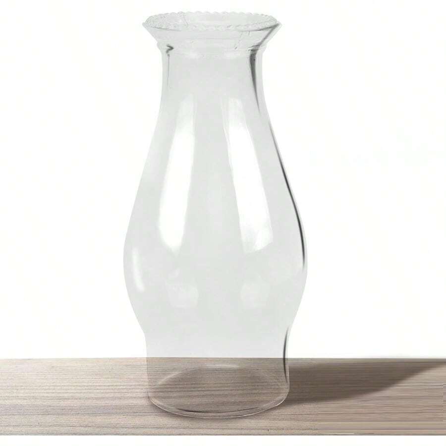 Oil Lamp Chimney Hurricane Lamp Glass Replacement Clear 3 Inch Base For Kerosene Lamp Shade Wave Style 1P - Clear - View 1