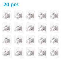 20/16/8/4/2件套公寓宿舍装饰窗帘杆无需钻孔支架，无需钻孔固定器租客友好型粘性窗帘挂钩，用于悬挂窗帘，适用于房车百叶窗、宿舍厨房卧室家居浴室