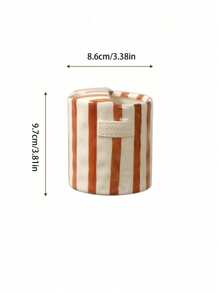 1pc Ins Style Striped Handgrip Coffee Mugs, Cute Girly Highly Attractive Romantic Water/Milk/Latte Cups For Women