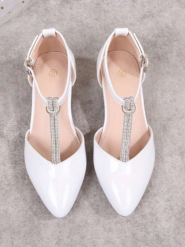 2025 New Fashionable High Heel Shoes For Teenage Girls, Casual Princess Style Student Performance Pumps, Suitable For Spring, Autumn And All Seasons