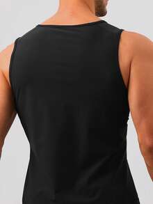 ARUNOW Sauna Sweat Vest Workout Tank Top Waist Trainer Shirt For Men Compression Workout Enhancing Vest With Zipper