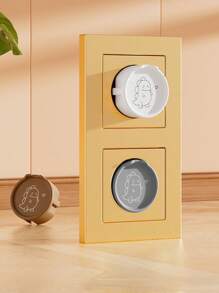 5pcs European Style Silicone Dinosaur Line 2-Hole Power Socket Cover, Baby Proof 2-Round Hole Outlet Protective Cover - Multicolor - View 6