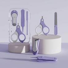 4 Stück/1 Set Baby Pflege Reinigungspinzette mit rundem Kopf, Neugeborenen Pflege Set, Babynagelpflege 4-teiliges Material, Kinderpflegewerkzeuge, Neugeborenen Geschenkset, Neugeborenen Pflegewerkzeuge, Neugeborenen Pflegegeschenk