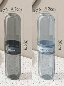 3/2/1pc Travel Wash Cup, Portable Toothbrush Tooth Cup, Travel Toothbrush Storage Kit For Home And Outdoor Use,Tooth Set Storage Box Travel Supplies Mouth Wash Cup, Artifact Toothbrush Kit With Travel Size Mouthwash Cup, And Transparent Storage Box Travel Necessity DIY Stickers,Suitable For Student Dormitory, Business Trip, Hotel Or Outdoor Travel. Travel Essentials Travel Accessories Vacation Summer Holiday Back To School