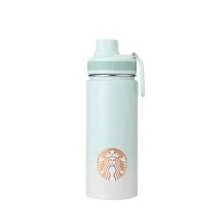 Starbucks Mint Green High-Value Model 520ml Large Capacity Leak-Proof Stainless Steel Insulation Sports Cup Boys And Girls Water Cup Coffee Cup Office Commuting Gift - Mint Green - View 2