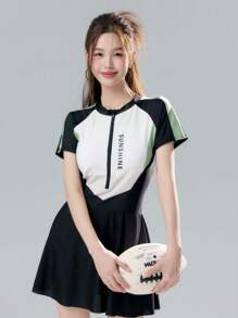 Swim Gear Sets - Light Green (polyester Fabric) - View 1