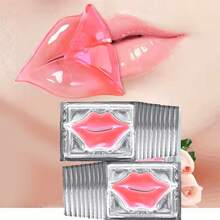20pcs Hydrating Lip Sleeping Mask & 5 Moisturizing Gel Lip Masks With Hyaluronic Acid & Resveratrol – Deep Moisture For Chapped Skin With A Soft, Glossy Finish - 粉色 - 查看 4
